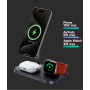 Benks Infinity 3-in-1 Wireless Charging Stand - Ultra-Fast Speed & Elegant Design in White