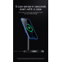 Benks MagSafe 2-in-1 Wireless Charging Stand - 15W Fast Charger for iPhone & AirPods - Sleek Black Design