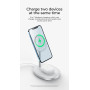 Benks MagSafe 2-in-1 Wireless Charging Stand - 15W Fast Charger for iPhone & AirPods - Sleek Black Design