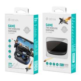 Écouteurs Sans Fil Gaming Bluetooth TWS Devia Joy A 9 T8 Noir - Son Immersif et Confort Optimal
