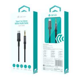 Devia Ipure Series Audio Cable Type C to 3.5mm Black | High-Quality Sound Adapter for Modern Devices
