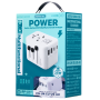 Prise Chargeur Multifonctionnel 35W REMAX RP-U11 - UK/US/EU/AU/CN - Blanc - Charge Rapide et Universelle