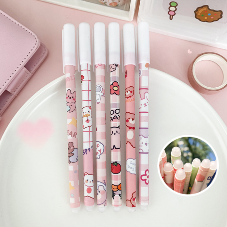 Erasable Ink Pen 0.5mm 10-Pack Pink Bunny - Smooth & Stylish Writing