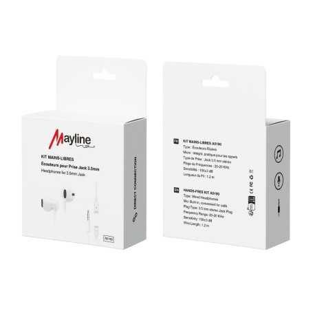 Earphones Hands-Free Kit Jack 3.5mm (Mayline)