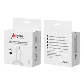 Câble Type-C vers Lightning 27W Nylon Tressé 2M - Charge Ultra-rapide et Durable (Mayline)