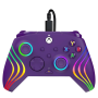 Xbox Series X/S & PC PDP Wired Controller - Afterglow Wave - Purple - 1 Month Game Pass Included