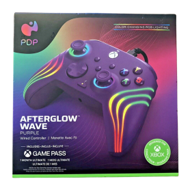 Manette Filaire Xbox Série X/S & PC PDP Afterglow Wave - Violet avec 1 Mois Game Pass Inclus