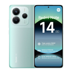 Xiaomi Redmi Note 14 5G 256 Go Vert Neuf – Meilleur Prix et Offres Exclusives