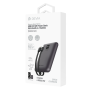 Extreme Speed Series MINI 10000mAh Power Bank with Built-in Cables - 22.5W Fast Charging in Grey