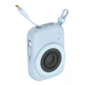 Magnetic Power Bank 22.5W 9600mAh avec 2 Câbles - Série Extreme Speed MINI Bleu - Recharge Rapide et Pratique