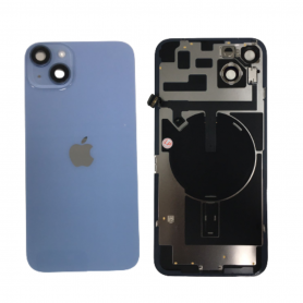 Vitre Cache Arrière iPhone 14 Bleu Origine Démonte Grade AB - Remplacement de Qualité