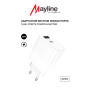 Adaptateur Secteur Double Ports 20W USB QC 3.0 & Type-C PD – Chargeur Rapide Mayline