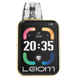Vapoteuse Smartphone LEIOM Or - 2ml Recharge Type-C - Achat en Ligne