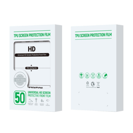 Film Protection Hydrogel TPU Soft HD - 50 Pcs (APP Cutting)